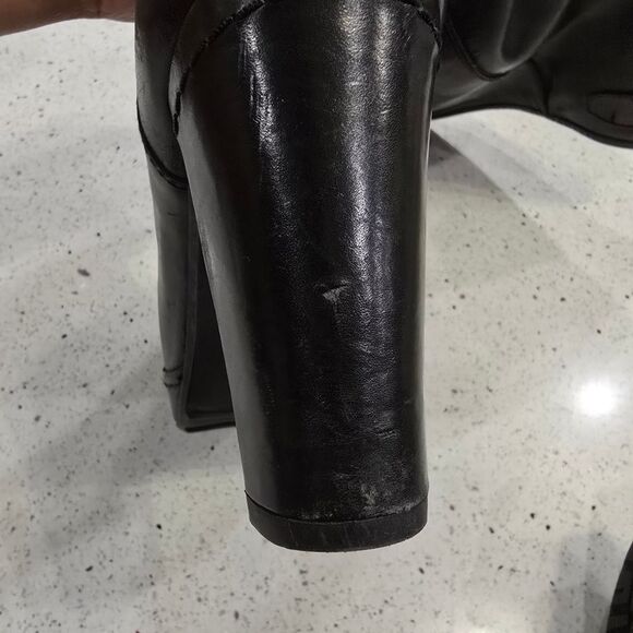 Stuart Weitzman Black Heeled Boots - Picture 9 of 13